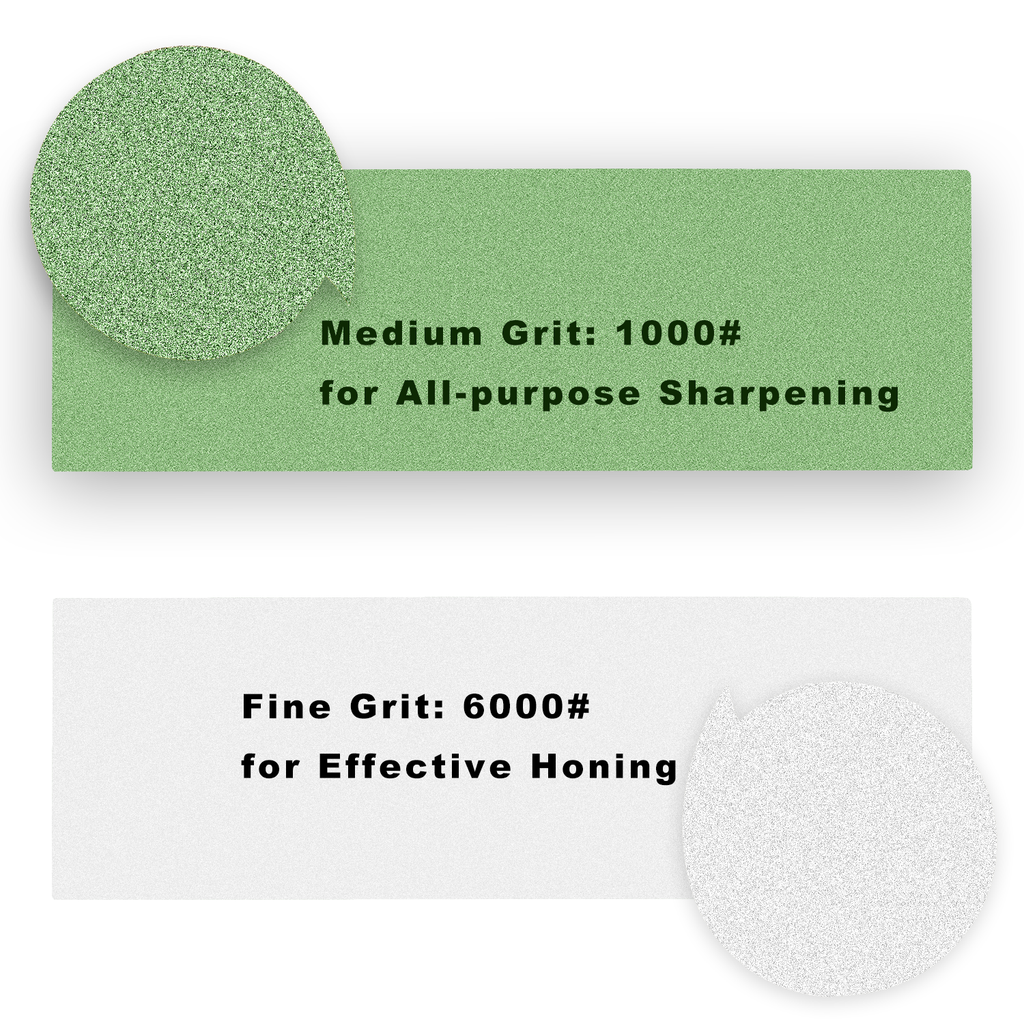 1000 / 6000 Grit Japanese Whetstone Kit With Angle Guide and
