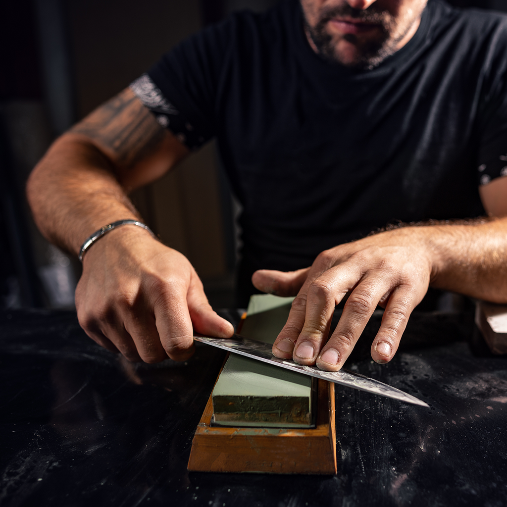 Whetstone Knife Sharpening Stone Set Double Sided 1000 and 6000 –